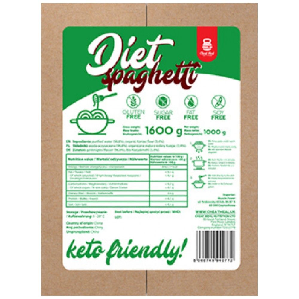 Diet Spaghetti | Keto Friendly Konjac - 1000 grams - Nutra Best Europe