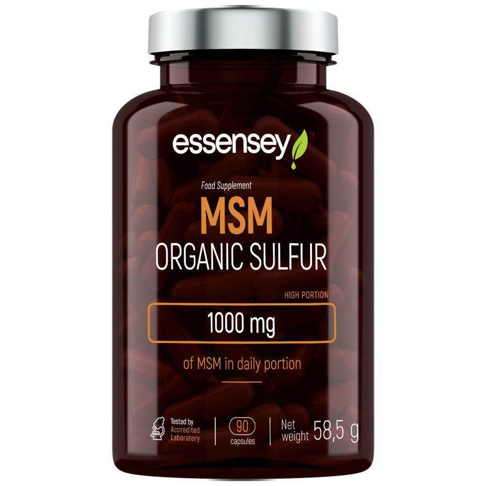 MSM Organic Sulfur 500 mg - 90 capsules - Nutra Best Europe