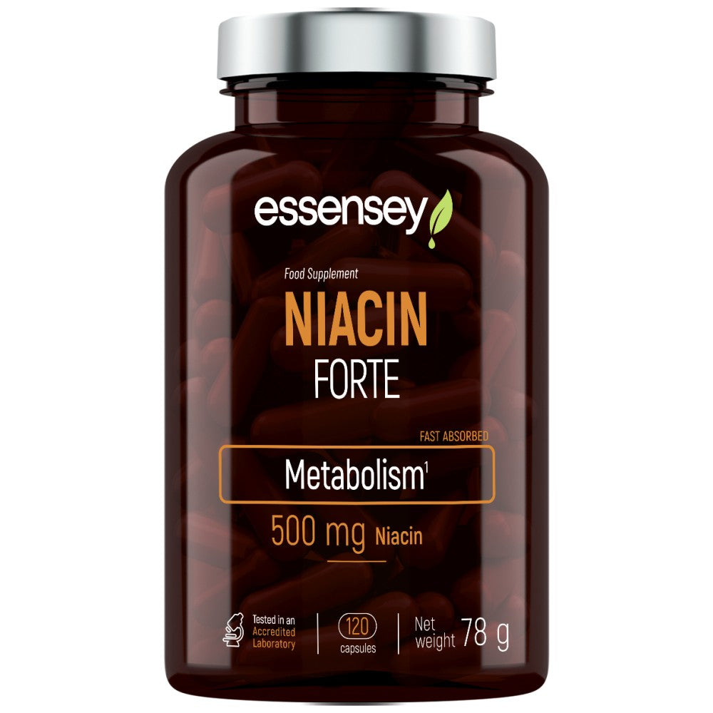 Niacin Forte 500 mg - 120 capsules - Nutra Best Europe