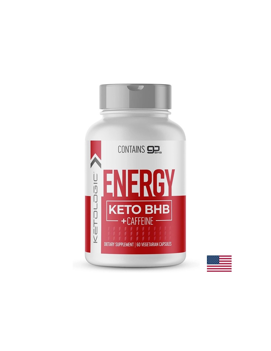 Exogén ketonok + koffein - Energy Keto BHB + koffein, 60 kapszula