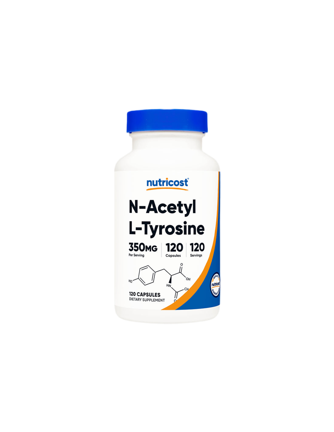 Nerve and brain activity - N-Acetyl L-Tyrosine, 120 capsules Nutricost - Nutra Best Europe
