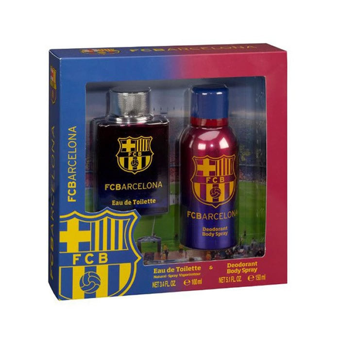 FC Barcelona Eau De Toilette Spray 100ml Szett 2 db