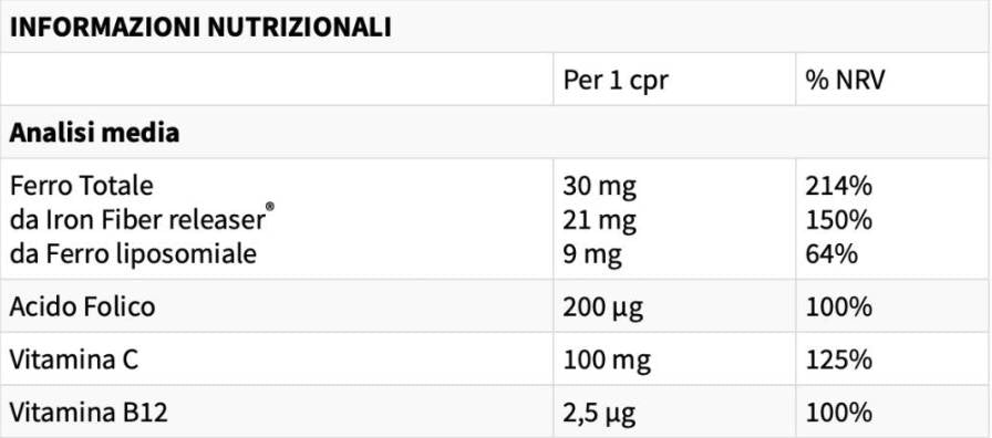 FERROFILL 30 mg | vasrost-felszabadítóval® & Liposzómás vas - 30 tabletta