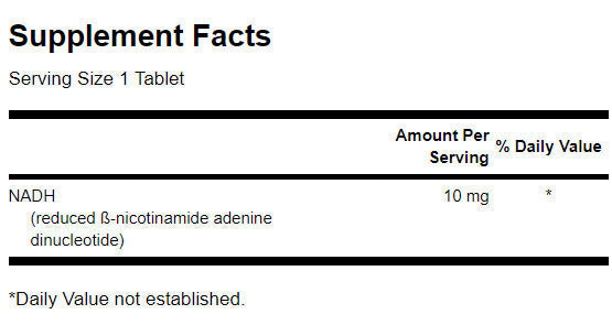 Gyorsan ható NADH magas biohasznosulású 10 mg - 30 tabletta