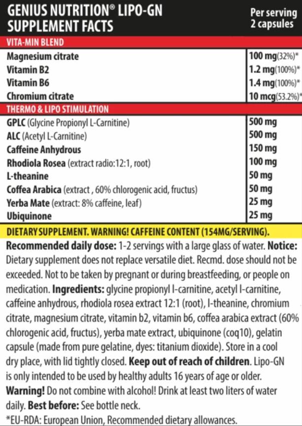 Lipo-GN - 90 capsules - Nutra Best Europe