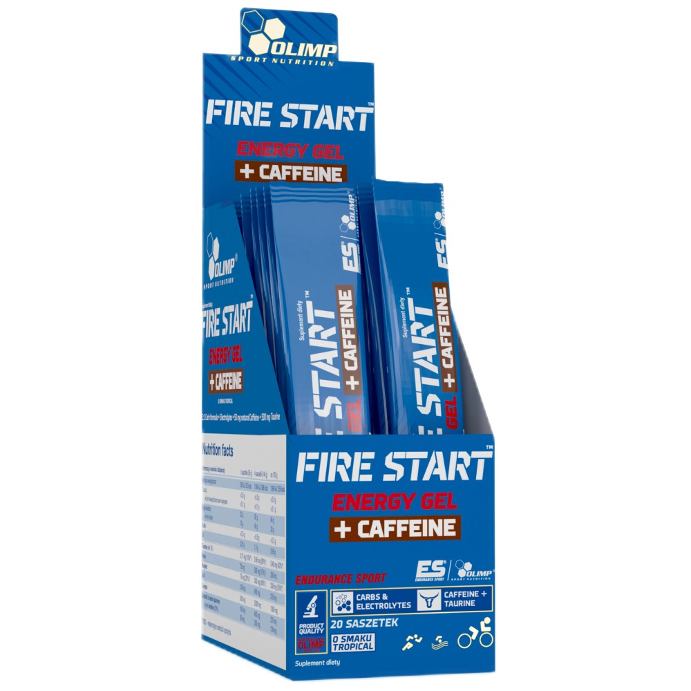 Fire Start Energy Gel + koffein 20 x 80 gramm