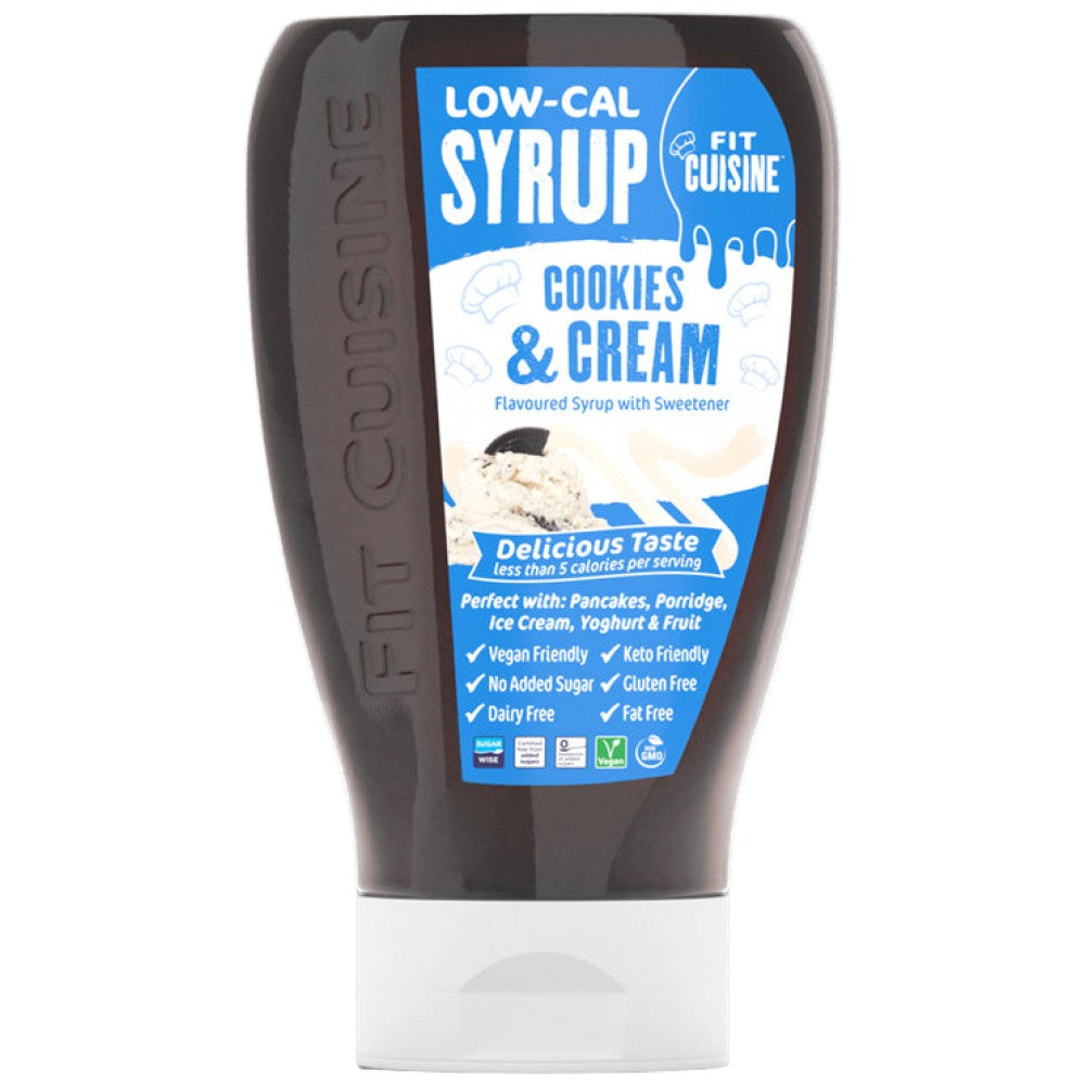 Fit Cuisine alacsony kalóriatartalmú szirup | Sütik & Tejszín - 425 ml