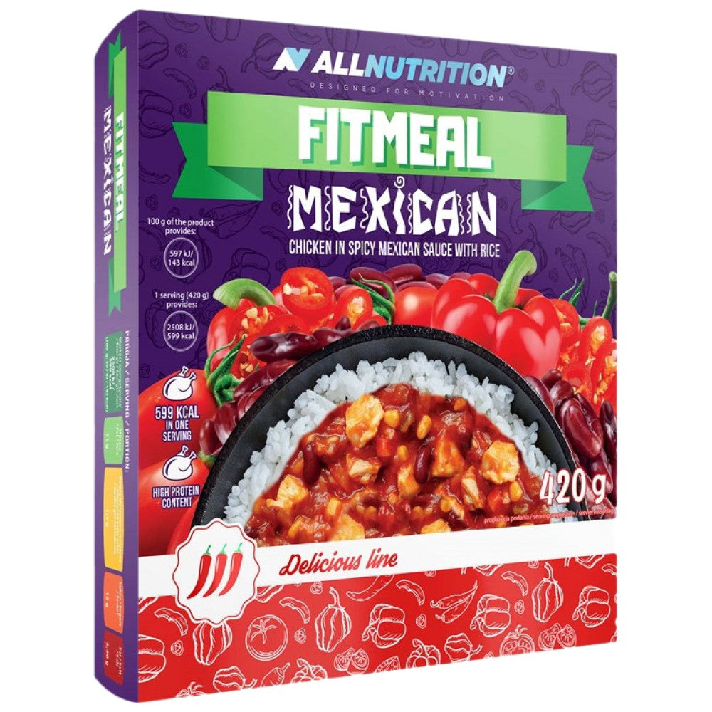 FitMeal mexikói | Fogyasztásra kész, magas fehérjetartalmú étkezés - 420 gramm