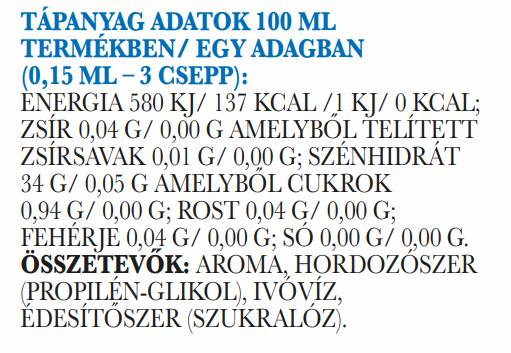 Ízes cseppek | Zero Sugar - Zero Fat - Különböző ízek 30 ml
