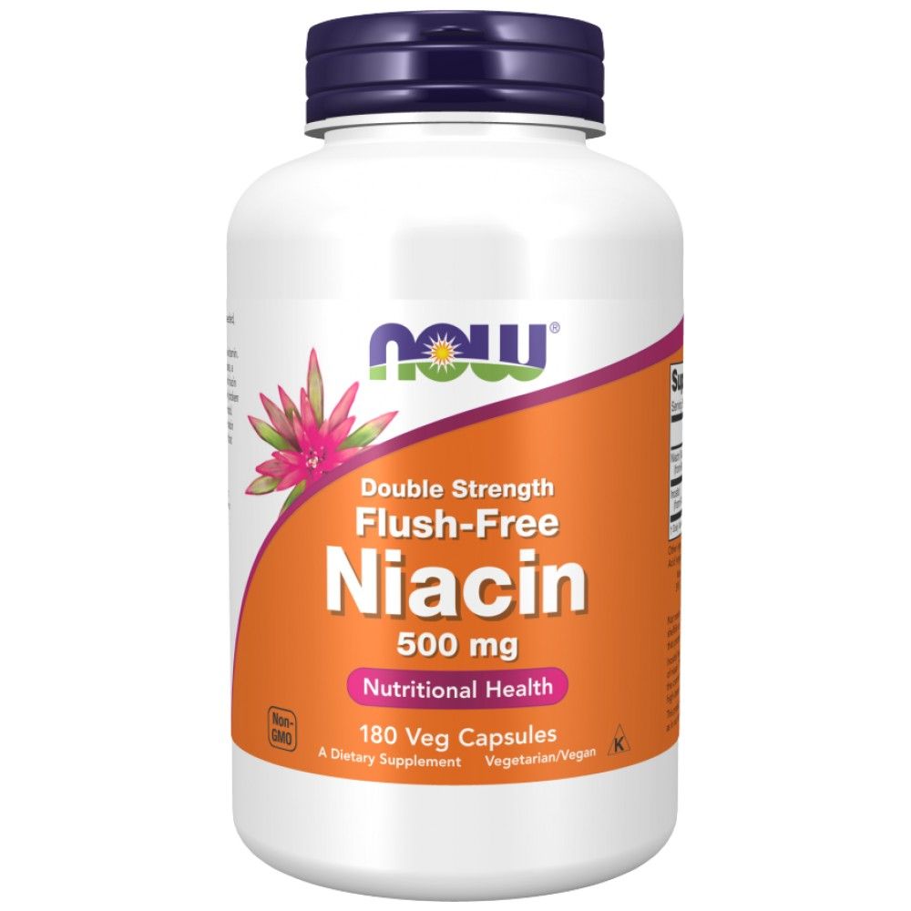 Öblítésmentes Niacin 500 mg | Dupla erősségű - 180 kapszula