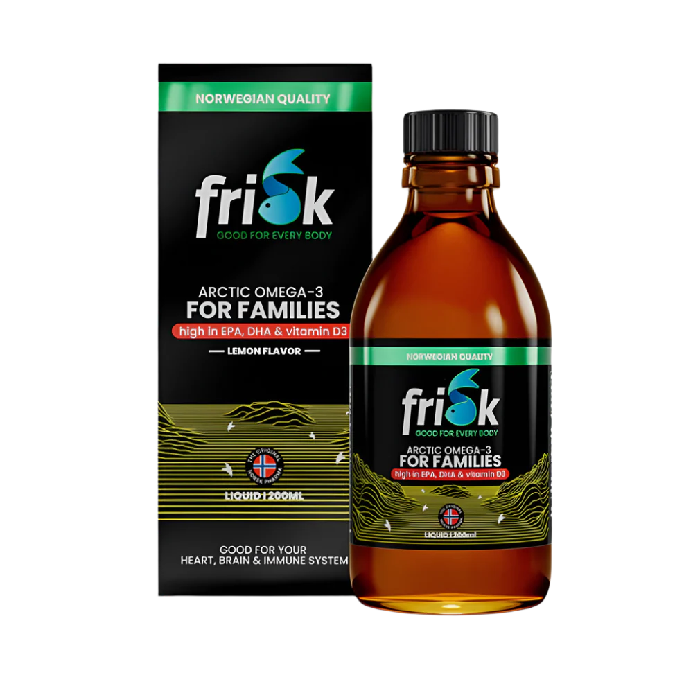 Arctic Liquid – Liquid Omega-3 – Lemon Flavor / 100% Wild Cod from Norway – 200 ml - Nutra Best Europe