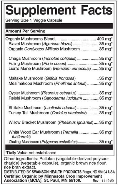 Full Spectrum 14 Mushroom Complex 490 mg - 60 kapszula