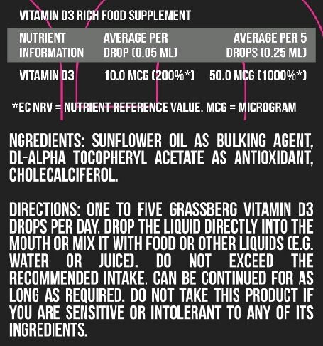 GRASSBERG D3-vitamin cseppek 400 NE 50 ml