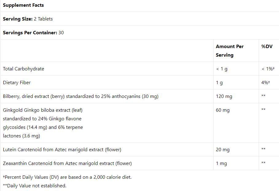 GinkGold Eyes 100 mg - 60 tabletta