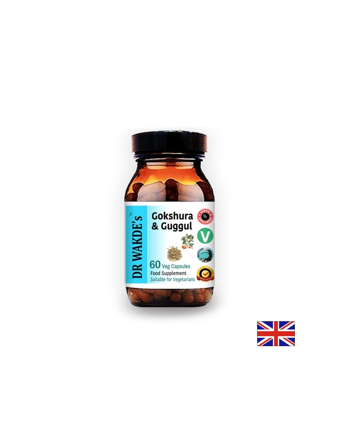 Góksura & Guggul/Gokshura és Guggul Ayurveda, 60 kapszula DR WAKDE's