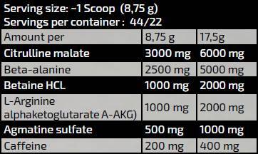 Gold Line/Maryland Muscle Machine/Edzés előtti minta - 17,5 gramm
