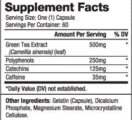 Zöld tea 500 mg/60 kapsz