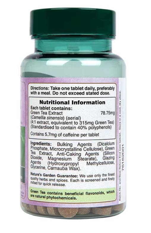 Zöld tea kivonat 315 mg | Nature's Garden – 200 tabletta