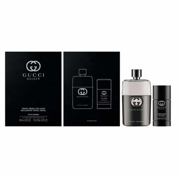 Gucci Guilty Homme Eau De Toilette spray 90ml szett 2 db
