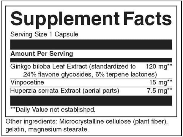 Herbal Extract Memory Complex 142,5 mg - 60 kapszula