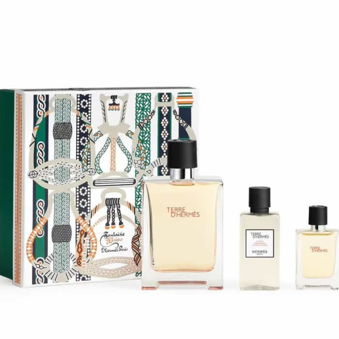 Terre D'Hermes Eau De Toilette spray 100 ml készlet 3 részes