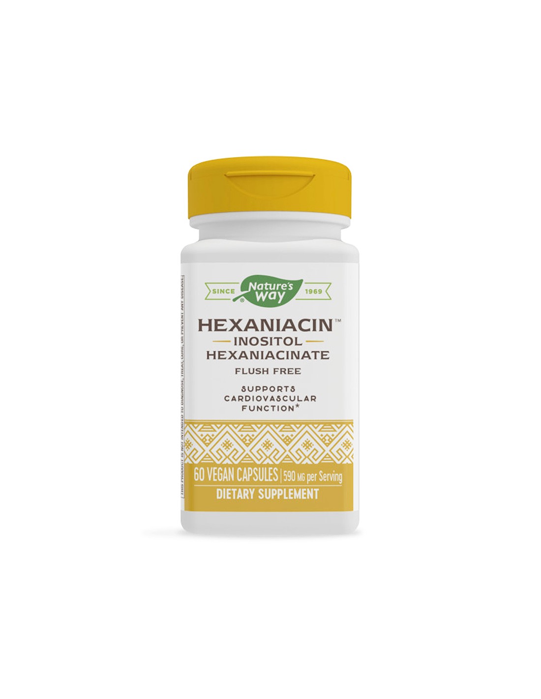 Hexaniacin™ Inositol Hexaniacinate Flush Free - Hexaniacin (inozitol hexanikotinát), 60 kapszula Nature's Way