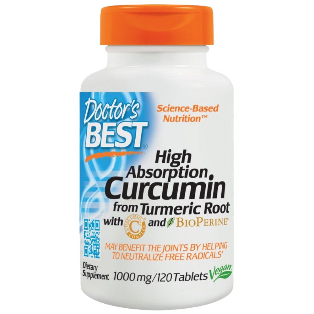 Magas felszívódású kurkumin 1000 mg | C3 komplexszel & BioPerine - 120 tabletta