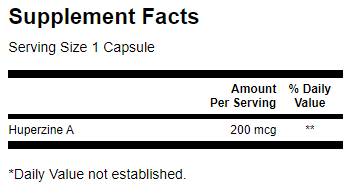 Huperzine A 200 mcg - 30 kapszula