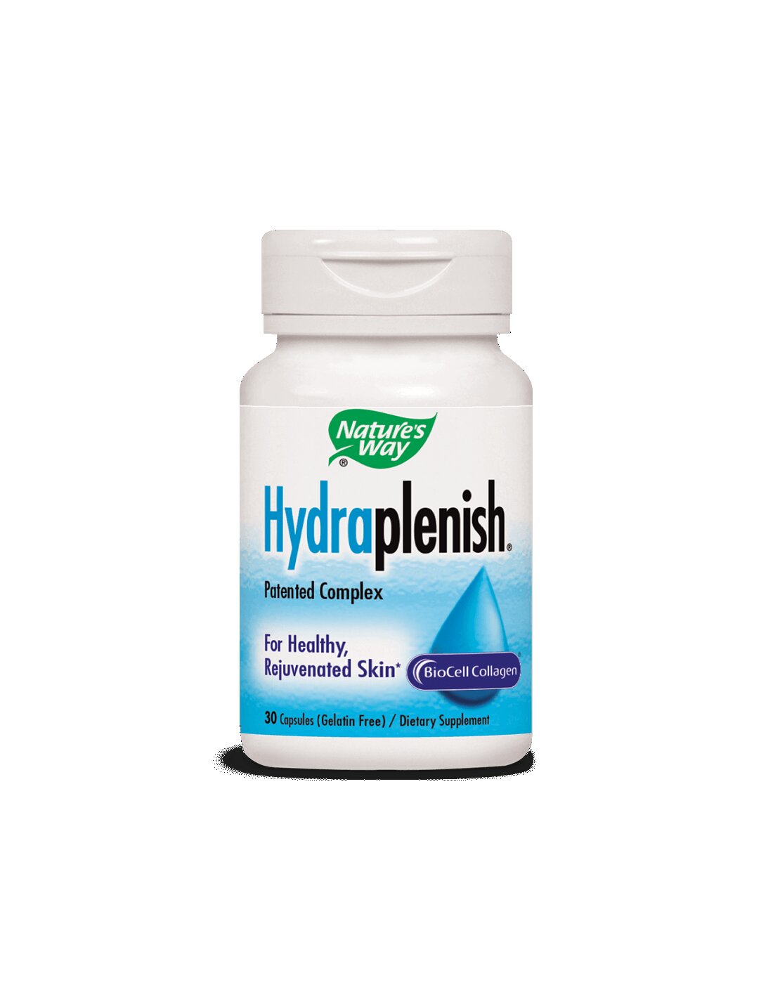 Kollagén hialuronsavval Hydraplenish® - Gyönyörű bőr és egészséges ízületek, 500mg, 30 kapszula, Nature's Way