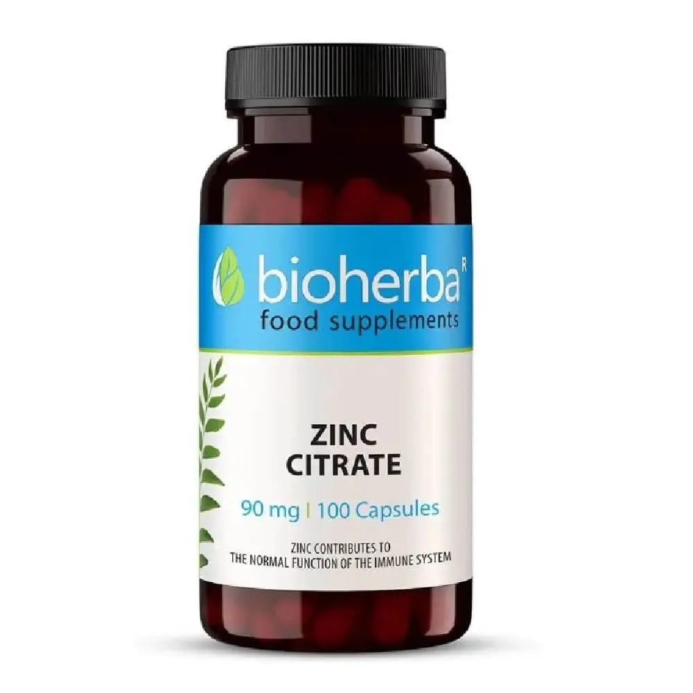 Zinc Citrate 30 mg - 100 capsules - Nutra Best Europe