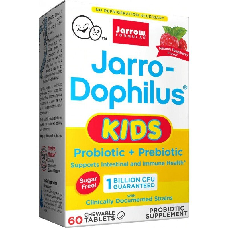 Jarro-Dophilus Kids 1 Billion - Probiotic for Children 60 chewable tablets - Nutra Best Europe