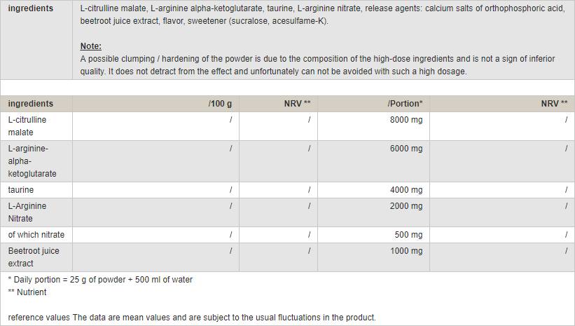 Epic Pump - 500 grams - Nutra Best Europe