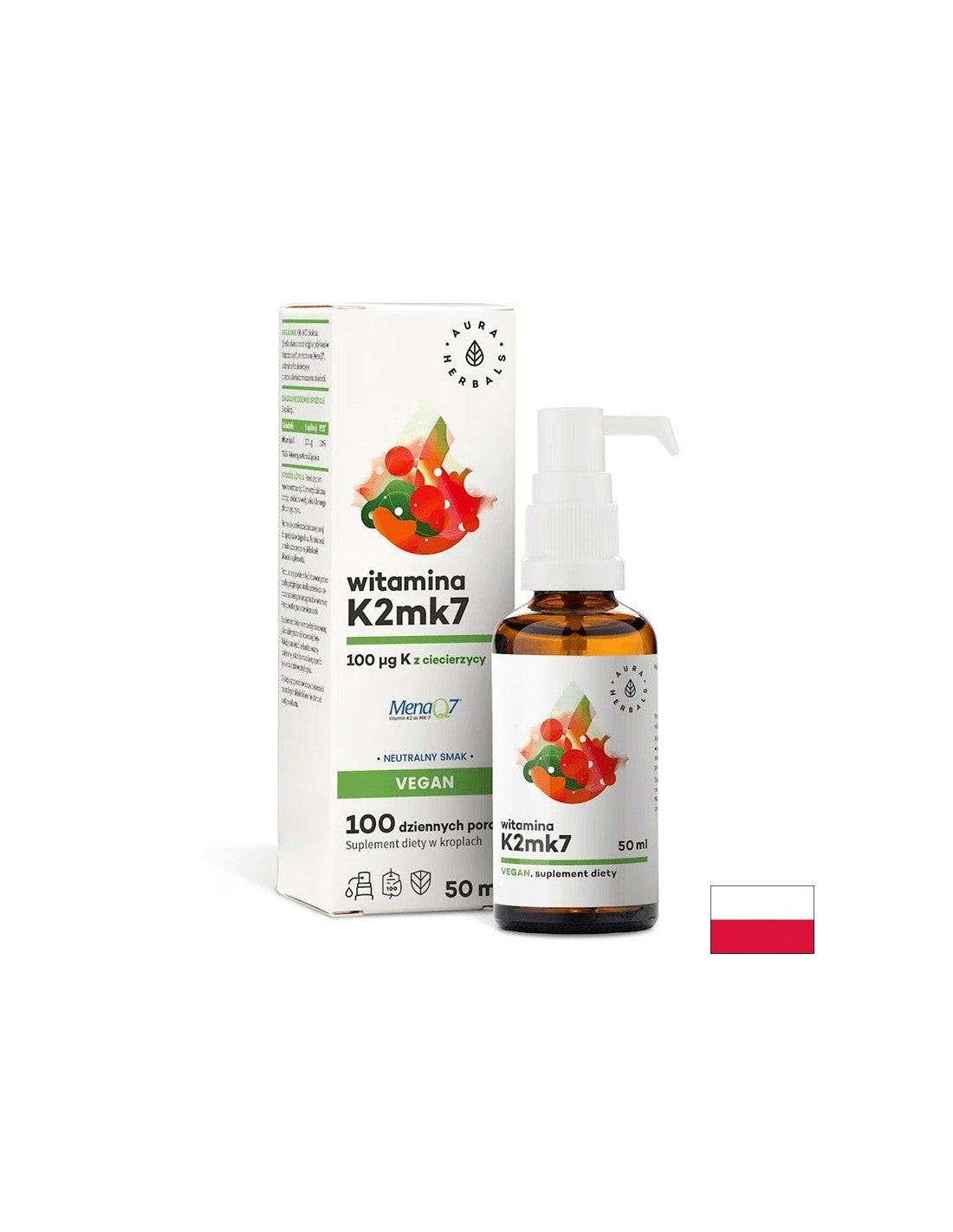 Csontok és ízületek - K2-vitamin (vegán formula), 50 ml-es cseppek