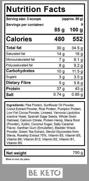 Keto étkezés - 750 gramm