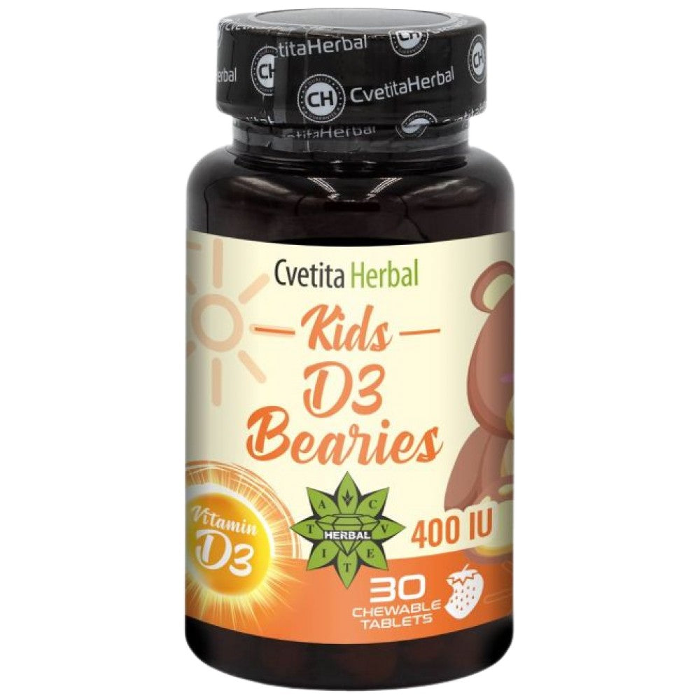 Kids D3 Bearies 400 NE 30 tabletta
