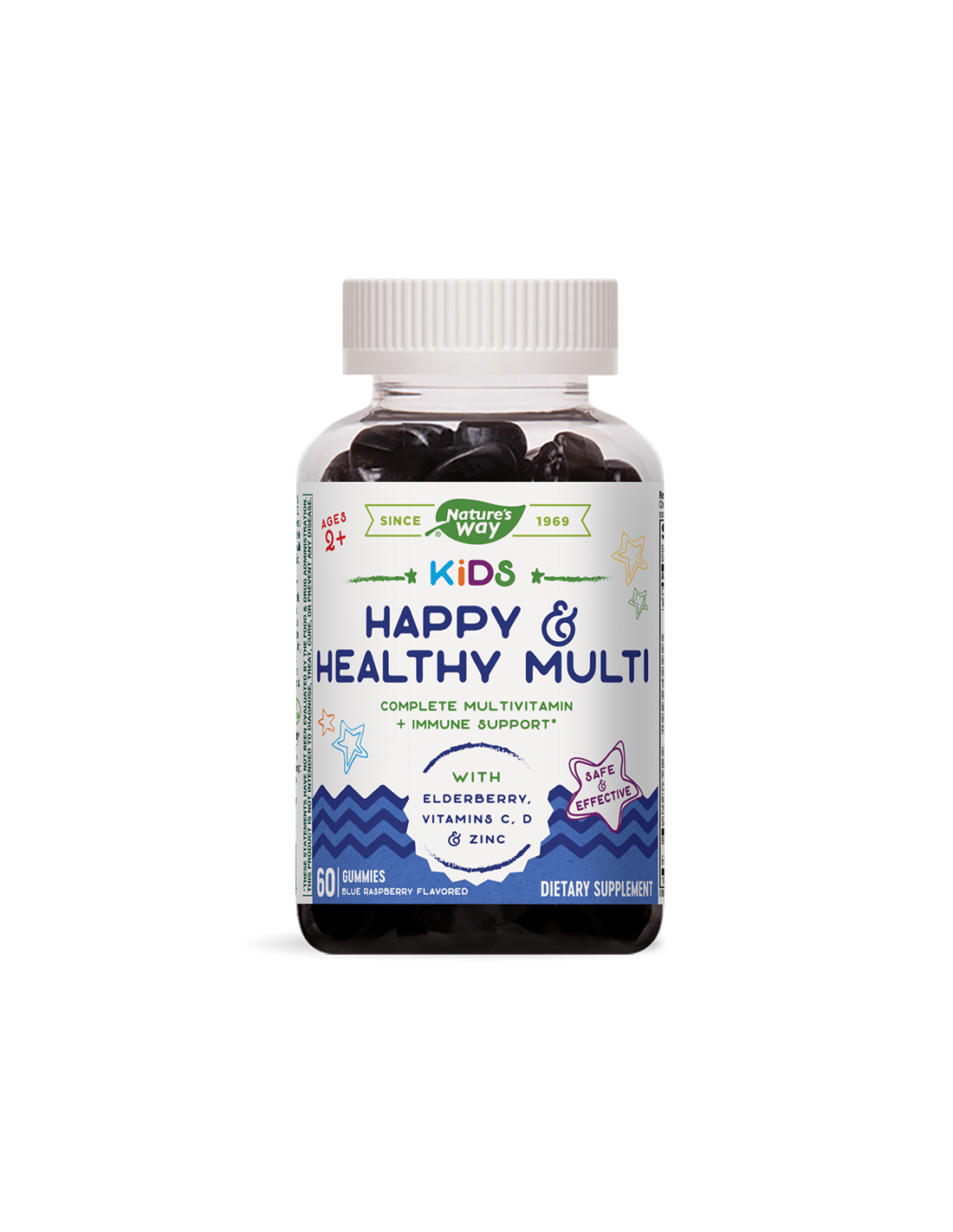 Boldog gyerekek & Egészséges Multivitaminok/Multivitaminok gyermekeknek/, 60 géltabletta Nature's Way