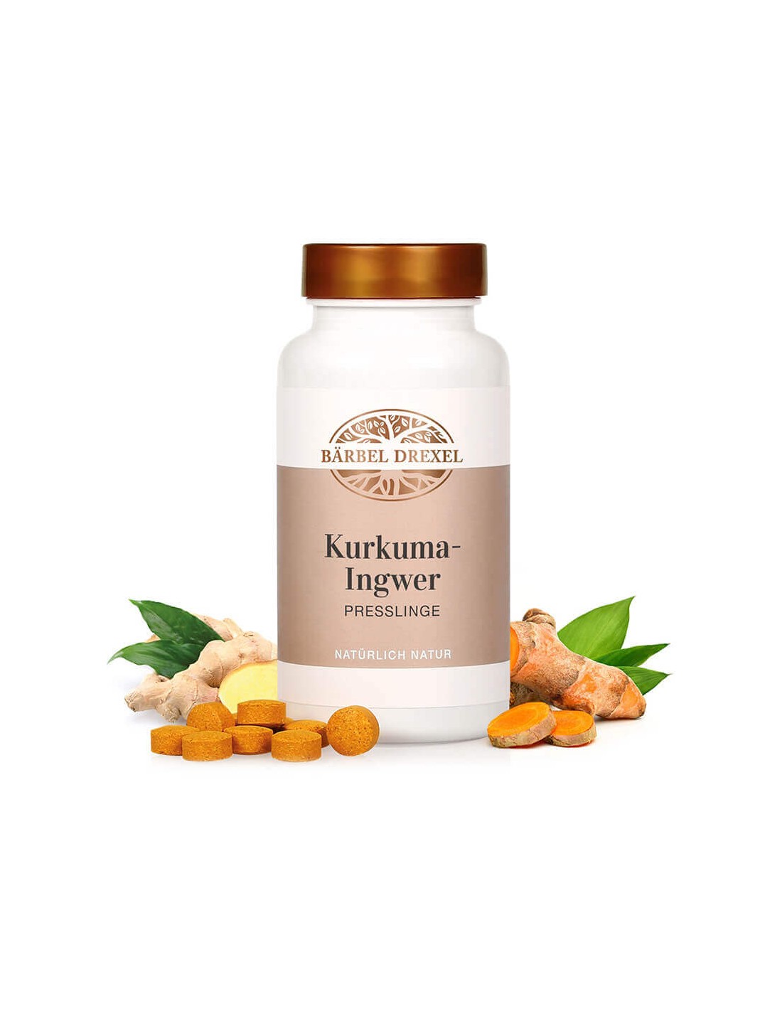 Kurkuma-Ingwer/ Kurkuma, gyömbér és vitaminok, 180 tabletta <tc>Bärbel Drexel</tc>