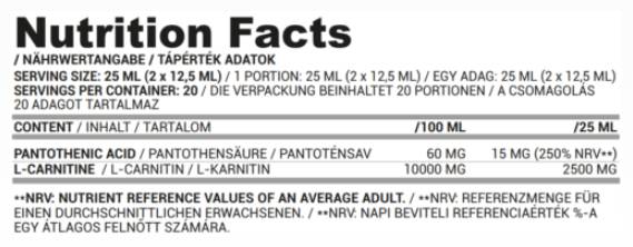 L-Carnitine Liquid 2500 | krómmal - 500 ml
