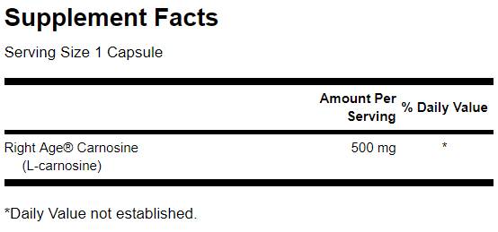 L-Carnosine 100 mg 60 capsules - Nutra Best Europe