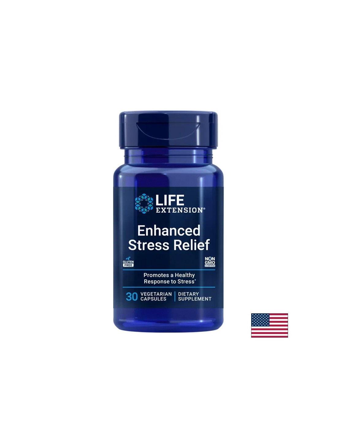 Stressz és jó hangulat - Citromfű + L-Theanine - Enchanced Stress Relief, 30 kapszula