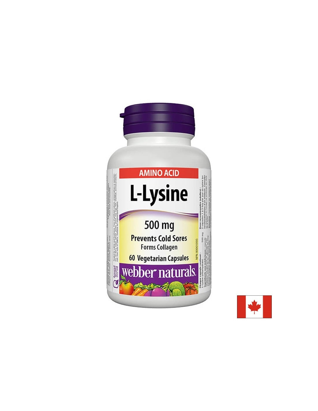 L-Lizin 500 mg - L-lizin – Immunrendszer, 60 kapszula