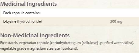 L-lizin 500 mg - 90 kapszula