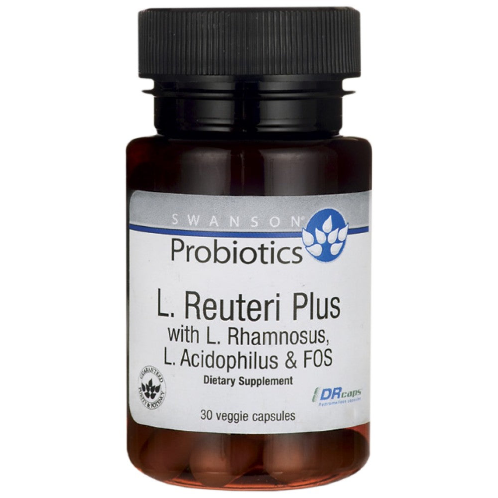 L. Reuteri Plus with L. Rhamnosus, L. Acidophilus and FOS 30 capsules - Nutra Best Europe
