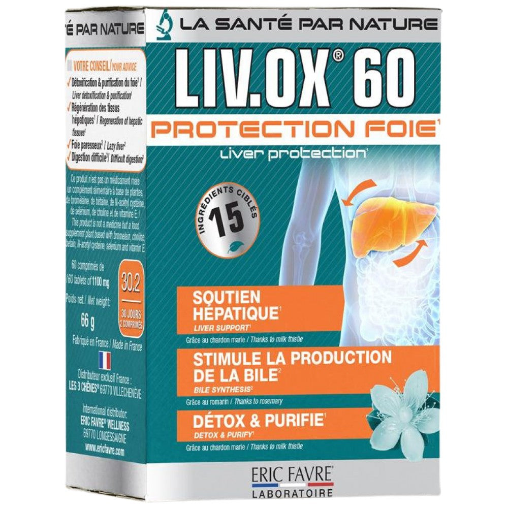 LIV.OX® 60 | Májméregtelenítő és védő formula 60 tabletta