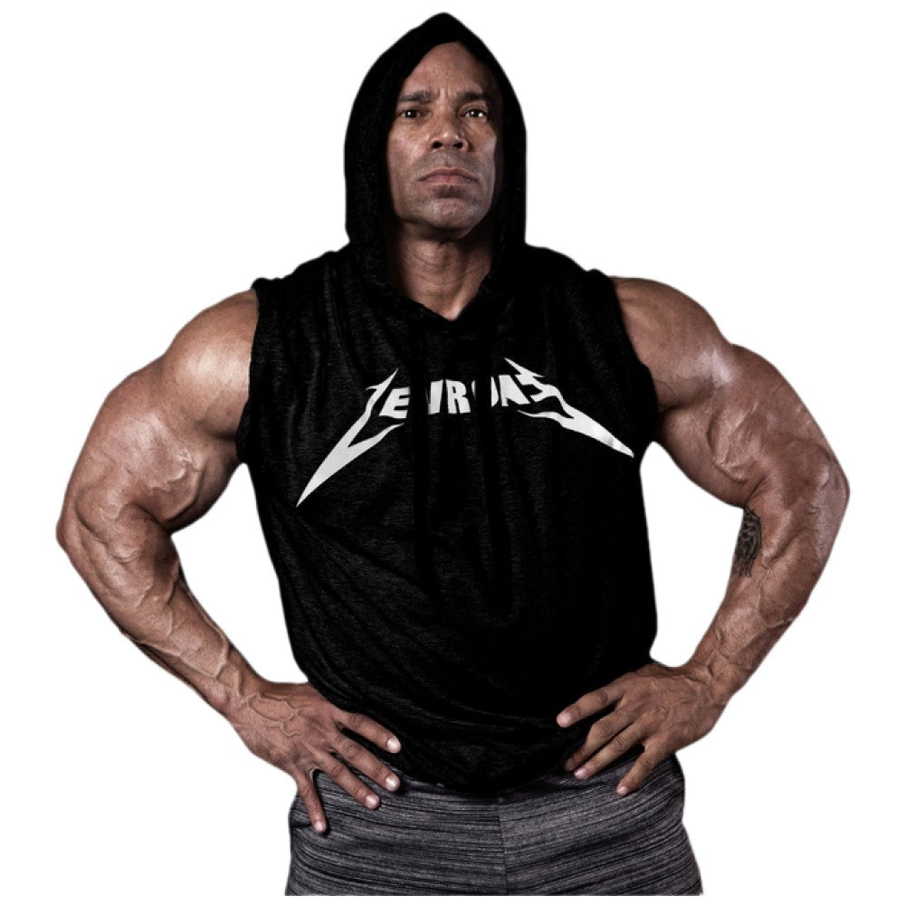 Ujj nélküli férfi pulóver/LM Hoodie Sleeveless Black