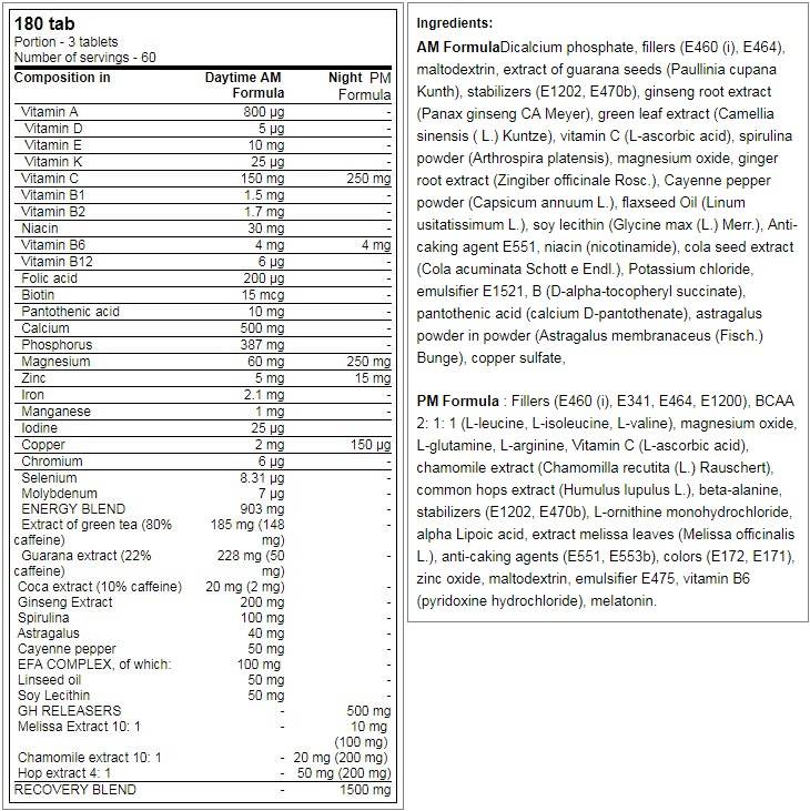 LevroArmour AM & PM Formula - 2 x 90 tabletta