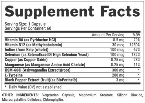 Lipo 6 Black Thyrolean Ultra koncentrátum | Pajzsmirigy metabolikus formula - 60 kapszula