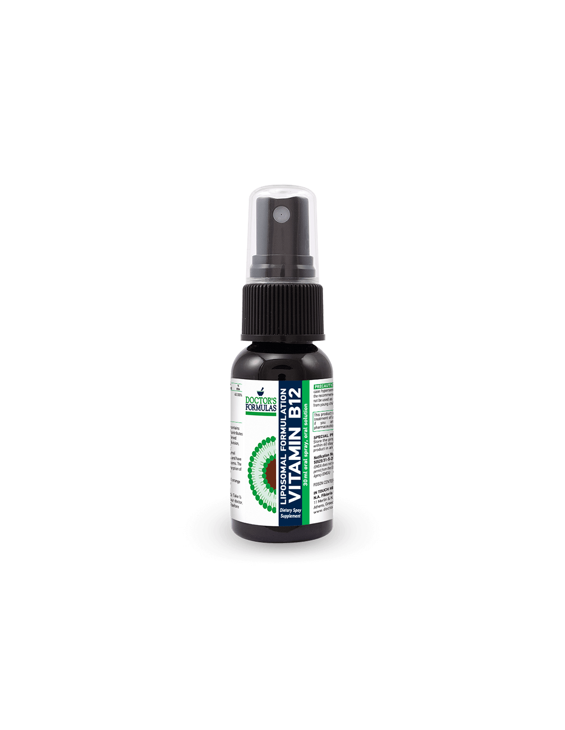 Liposzómás készítmény B12/B12 vitamin, 30 ml szájspray Doctor's Formulas