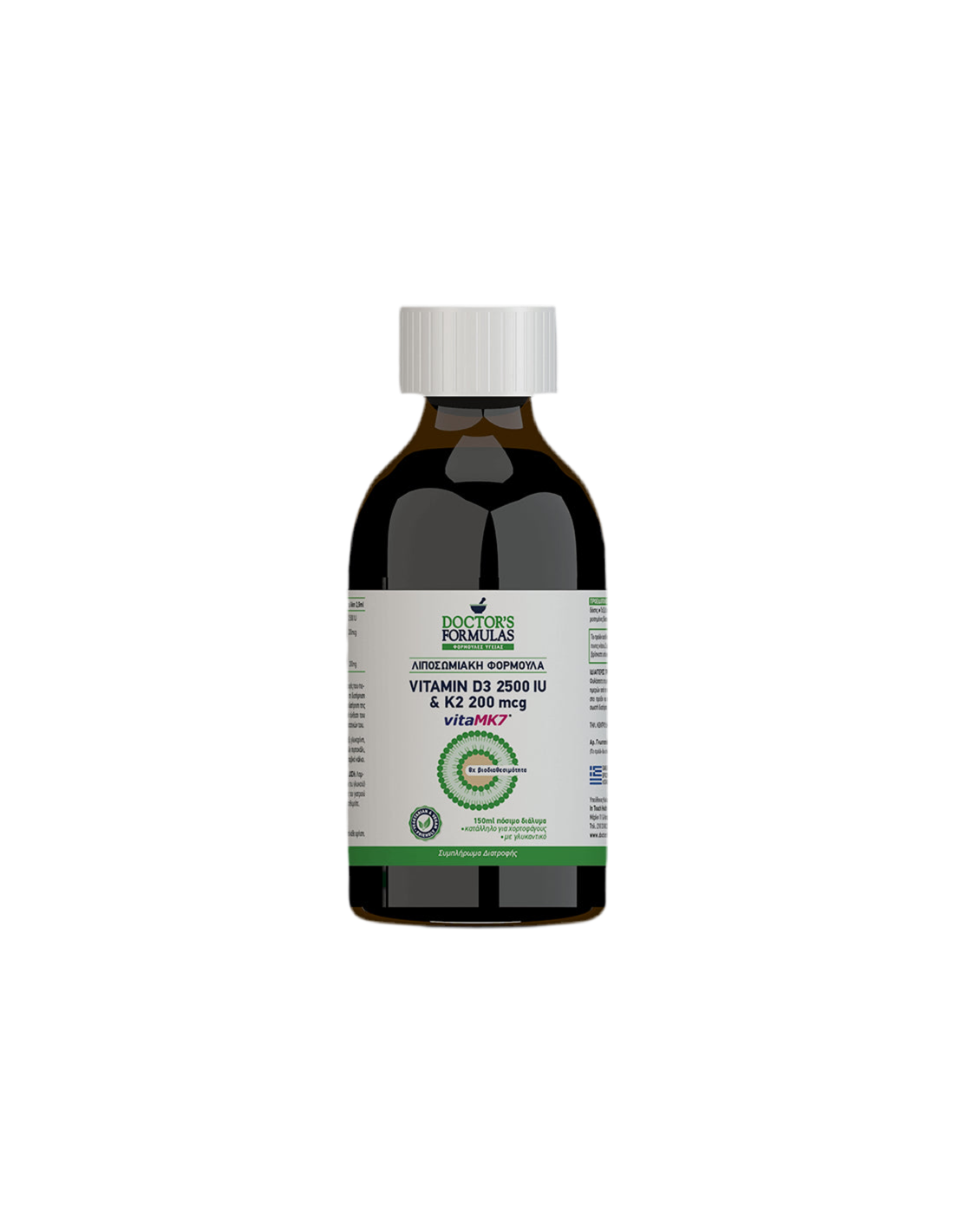 Liposzómás készítmény D3-vitamin & K2, 100 ml Doctor's Formulas