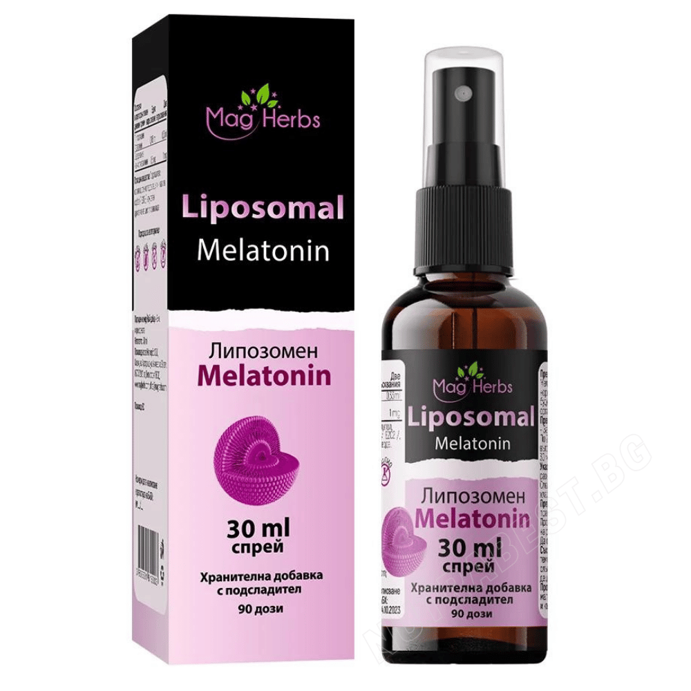 Liposzómás melatonin spray alváshoz/Liposzómás melatonin <tc>MagHerbs</tc> /30 ml, 90 adag/